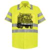 Men's High Visibility Safety Short Sleeve Work Shirt Thumbnail