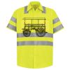 Men's High Visibility Safety Short Sleeve Work Shirt Thumbnail