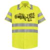 Men's High Visibility Safety Short Sleeve Work Shirt Thumbnail