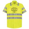 Men's High Visibility Safety Short Sleeve Work Shirt Thumbnail