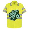 Men's High Visibility Safety Short Sleeve Work Shirt Thumbnail