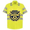 Men's High Visibility Safety Short Sleeve Work Shirt Thumbnail