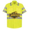 Men's High Visibility Safety Short Sleeve Work Shirt Thumbnail