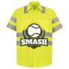 Men's High Visibility Safety Short Sleeve Work Shirt Thumbnail