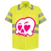 Men's High Visibility Safety Short Sleeve Work Shirt Thumbnail