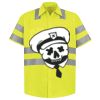 Men's High Visibility Safety Short Sleeve Work Shirt Thumbnail