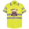 Men's High Visibility Safety Short Sleeve Work Shirt Thumbnail