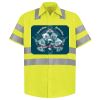 Men's High Visibility Safety Short Sleeve Work Shirt Thumbnail