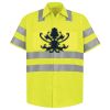 Men's High Visibility Safety Short Sleeve Work Shirt Thumbnail