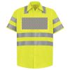 Men's High Visibility Safety Short Sleeve Work Shirt Thumbnail