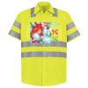 Men's High Visibility Safety Short Sleeve Work Shirt Thumbnail