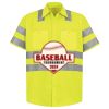 Men's High Visibility Safety Short Sleeve Work Shirt Thumbnail