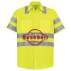 Men's High Visibility Safety Short Sleeve Work Shirt Thumbnail