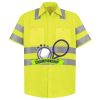 Men's High Visibility Safety Short Sleeve Work Shirt Thumbnail