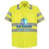 Men's High Visibility Safety Short Sleeve Work Shirt Thumbnail