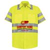 Men's High Visibility Safety Short Sleeve Work Shirt Thumbnail