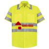 Men's High Visibility Safety Short Sleeve Work Shirt Thumbnail