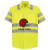 Men's High Visibility Safety Short Sleeve Work Shirt Thumbnail