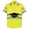Men's High Visibility Safety Short Sleeve Work Shirt Thumbnail