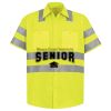 Men's High Visibility Safety Short Sleeve Work Shirt Thumbnail