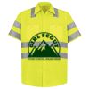 Men's High Visibility Safety Short Sleeve Work Shirt Thumbnail