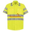 Men's High Visibility Safety Short Sleeve Work Shirt Thumbnail