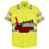 Men's High Visibility Safety Short Sleeve Work Shirt Thumbnail