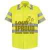 Men's High Visibility Safety Short Sleeve Work Shirt Thumbnail