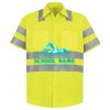 Men's High Visibility Safety Short Sleeve Work Shirt Thumbnail