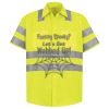 Men's High Visibility Safety Short Sleeve Work Shirt Thumbnail