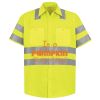 Men's High Visibility Safety Short Sleeve Work Shirt Thumbnail