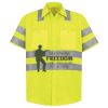 Men's High Visibility Safety Short Sleeve Work Shirt Thumbnail