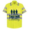 Men's High Visibility Safety Short Sleeve Work Shirt Thumbnail