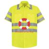 Men's High Visibility Safety Short Sleeve Work Shirt Thumbnail