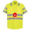 Men's High Visibility Safety Short Sleeve Work Shirt Thumbnail