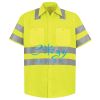 Men's High Visibility Safety Short Sleeve Work Shirt Thumbnail