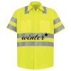 Men's High Visibility Safety Short Sleeve Work Shirt Thumbnail