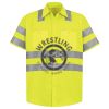 Men's High Visibility Safety Short Sleeve Work Shirt Thumbnail