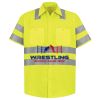 Men's High Visibility Safety Short Sleeve Work Shirt Thumbnail