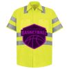 Men's High Visibility Safety Short Sleeve Work Shirt Thumbnail