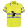 Men's High Visibility Safety Short Sleeve Work Shirt Thumbnail
