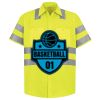 Men's High Visibility Safety Short Sleeve Work Shirt Thumbnail