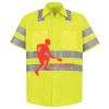 Men's High Visibility Safety Short Sleeve Work Shirt Thumbnail