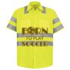 Men's High Visibility Safety Short Sleeve Work Shirt Thumbnail
