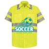 Men's High Visibility Safety Short Sleeve Work Shirt Thumbnail