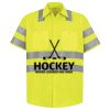 Men's High Visibility Safety Short Sleeve Work Shirt Thumbnail