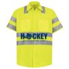 Men's High Visibility Safety Short Sleeve Work Shirt Thumbnail