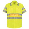 Men's High Visibility Safety Short Sleeve Work Shirt Thumbnail
