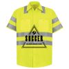 Men's High Visibility Safety Short Sleeve Work Shirt Thumbnail