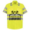 Men's High Visibility Safety Short Sleeve Work Shirt Thumbnail